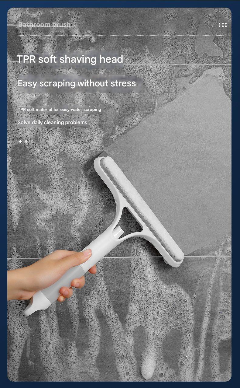 CleanSqueeze Window Cleaning Tool Home Glass Scraper 3-in-1 Squeegee Cleaning Tool For Mirrors Cleans Countertops Window Wiping