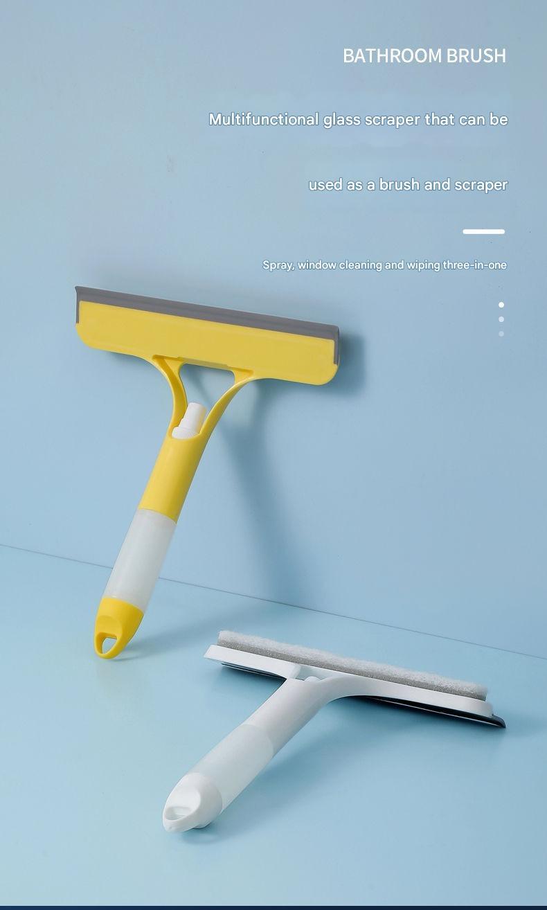 CleanSqueeze Window Cleaning Tool Home Glass Scraper 3-in-1 Squeegee Cleaning Tool For Mirrors Cleans Countertops Window Wiping